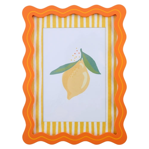 Portafoto decorativo limone 15x20 cm  – giallo e arancio