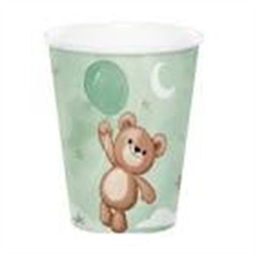 Bicchieri 8 pz 250 ml teddy - orso