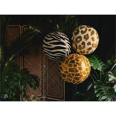 Palloncino in lamina a forma di giraffa con macchie, 75 cm