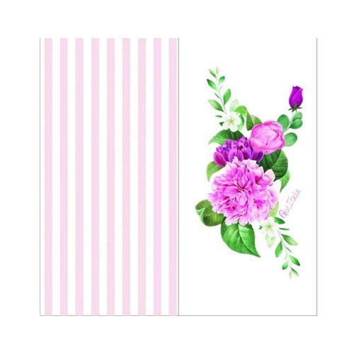 16 tovaglioli twin cm 33x33 floral pink