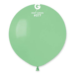 Palloncino in lattice gemar g19 19" verde menta 077 25 pz