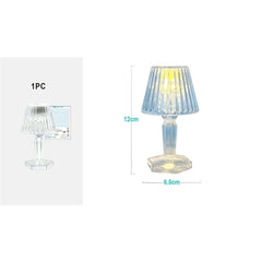 Lampada led da tavolo trasparente – 12 cm – disponibile in 2 modelli