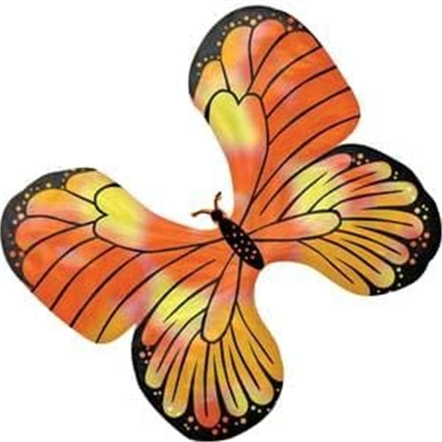 Mylar supershape farfalla iridescente arancione