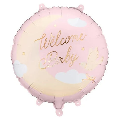 Palloncino in foil welcome baby, 35x35 cm,