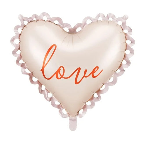 Palloncino in foil a forma di cuore, 91x85cm, mix