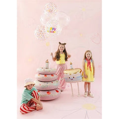 Torta a forma di palloncino in lamina, 67x57 cm, beige