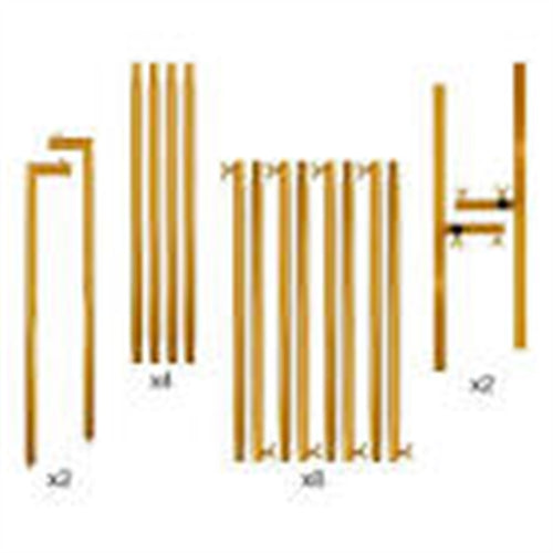 Struttura rettangolare smontabile in metallo oro 2x2 mt