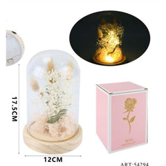 Composizione di san valentino con gypsophila