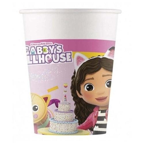 Bicchieri la casa di gabby 8 pz 200 ml