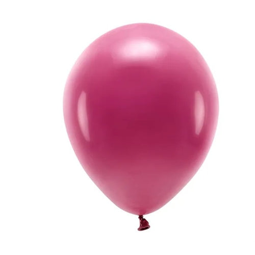 Palloncini ecologici 26 cm pastello, rosso scuro (1 confezione / 10 pezzi)