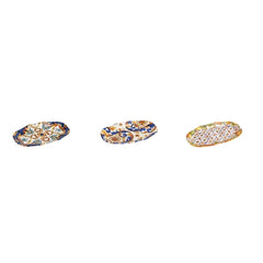 Vassoio ovale ceramica 27x17xh. 3 cm