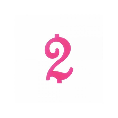 Candelina 9 cm colore fuxia