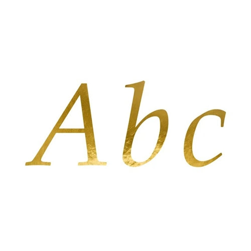 Adesivi con lettere, oro