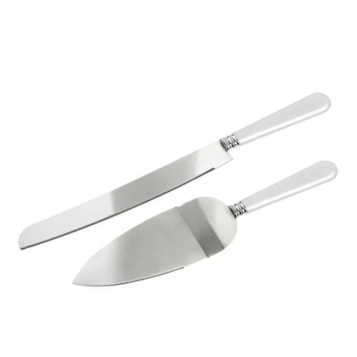 Coltello da torta e paletta (1 confezione / 2 pezzi)