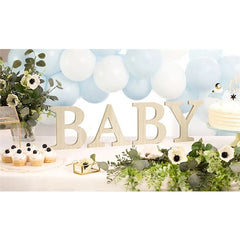 Scritta in legno baby 20 cm