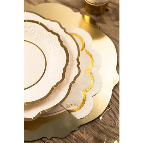 Piatti liberty oro 27 cm cf. 8 pz
