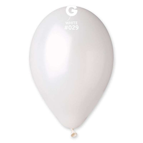 Palloni in lattice gm120 gemar bianco metal #029 50 pz