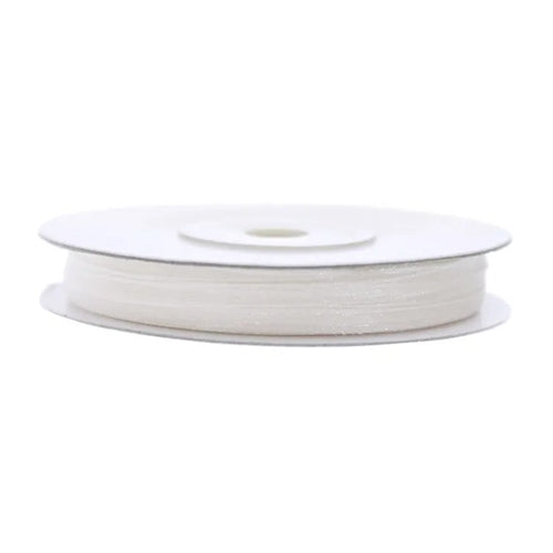 Nastro in chiffon bianco, 3 mm/50 m (1 pz. / 50 lm)