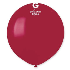 Palloncino in lattice 19" g19 bordeaux "burgundy 047" 25pz