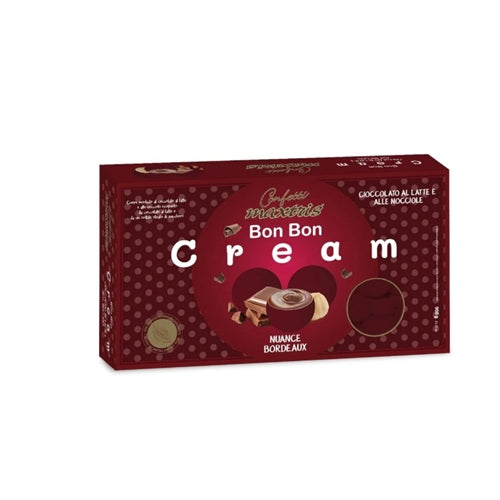 Confetti bon bon cream 1 kg nuance bordeaux