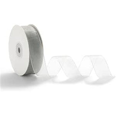Nastro shining organza 10 mm x 100 mt silver 40