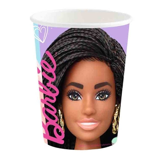 Bicchieri di carta barbie 8 pz 250 ml