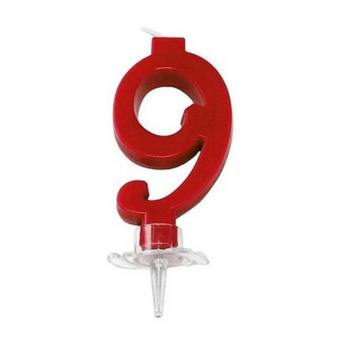 Candelina rossa 9 cm