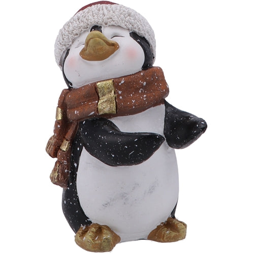 Pinguino resina 10 x 7 x h. 14 cm