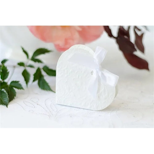 Scatole cuore, bianche (1 confezione / 10 pz.)