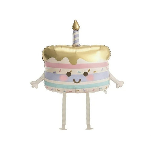 Torta a forma di palloncino in lamina, 67x57 cm, beige