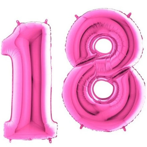 Palloncino mylar fucsia numeri  40"