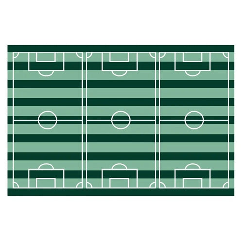 Tovaglia con motivo campo da calcio, 120x180 cm, colori assortiti