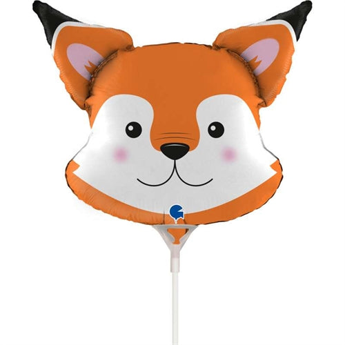 Palloncino in foil 14" mini shape volpe "head fox"