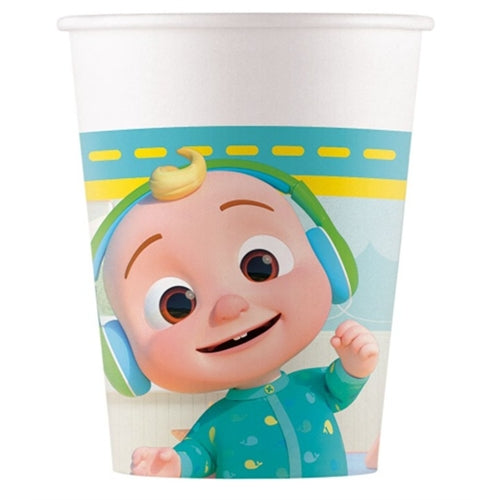 Bicchiere cocomelon carta 8 pz