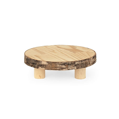 Alzata betulla in legno ø 200 x h 60 mm