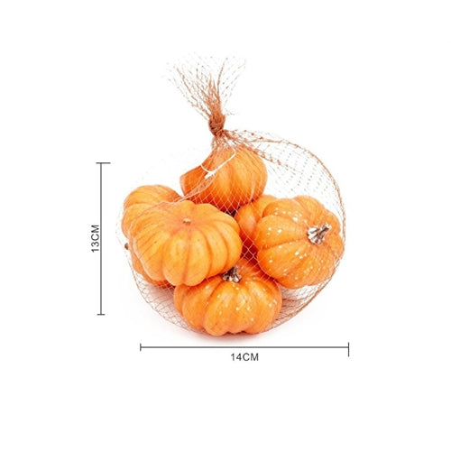 Set mini zucche decorative autunnali – arancione
