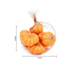 Set mini zucche decorative autunnali – arancione