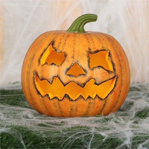 Decorazione in polistirolo sagomata zucca