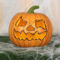 Decorazione in polistirolo sagomata zucca