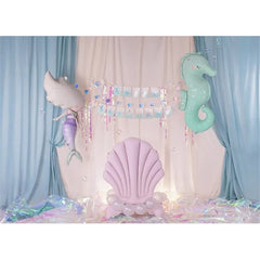 Palloncino foil cavalluccio marino, 47x98 cm, mix