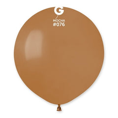 Palloncini marrona moka #076 g19 19"  25 pz