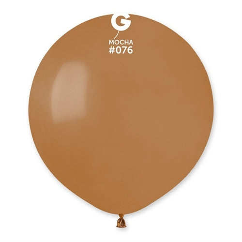 Palloncini marrona moka #076 g19 19"  25 pz