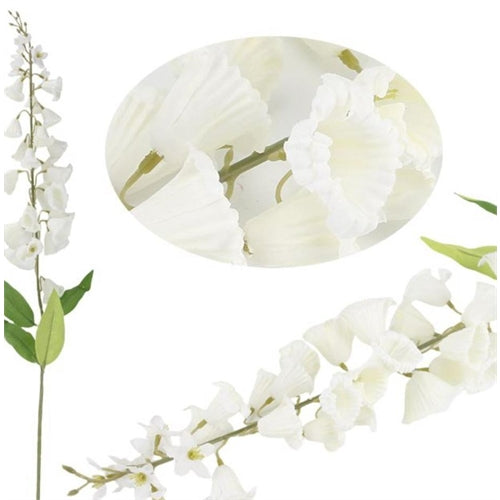 Fiori campanelle bianche 100 cm