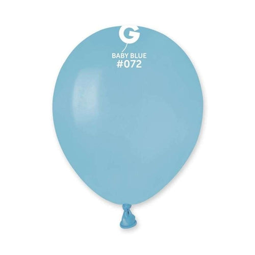 Palloncino 5" a50 azzurro baby 072 gemar 100pz