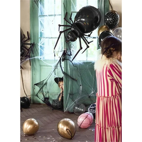 Palloncino foil ragno, 60x101cm, nero