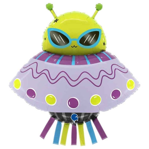 Palloncino in foil 38" super shape alieno "funky alien"