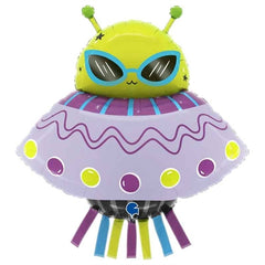 Palloncino in foil 38" super shape alieno "funky alien"