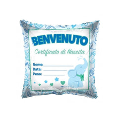 Pallone mylar benvenuto/a quadrato 18"