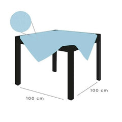 Tovaglie piegate 100x100 cm tnt celeste 25 pz