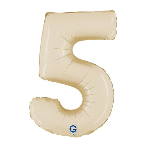 Palloncino in foil 14" crema "satin cream"